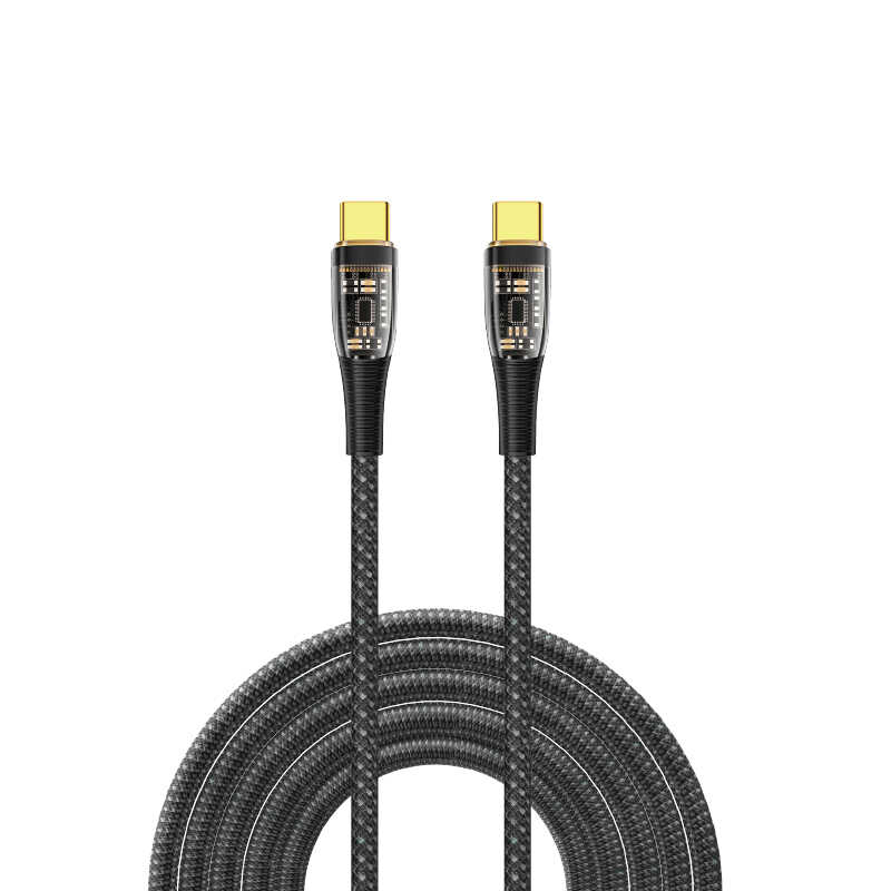 Wiwu TM02 Type-C to Type-C PD Data Kablo 480Mbps 100W 2 metre - 1 Wiwu TM02 Type-C to Type-C PD Data Kablo 480Mbps 100W 2 metre - 1